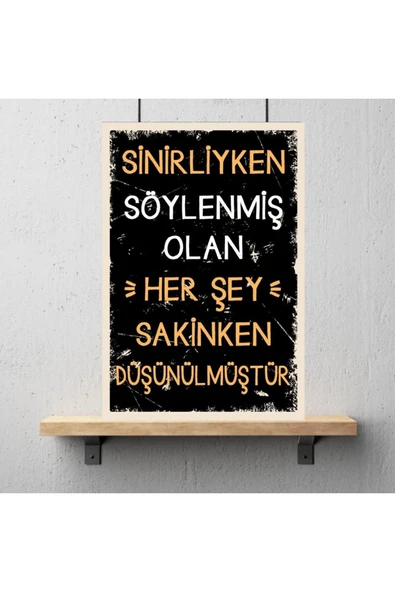 DURUSOY Ahşap Retro Mdf Poster , Komik Sözler , Duvar Yazıları , Manzara ,  Tarih , Edebiyat - Tbl0353 - 3
