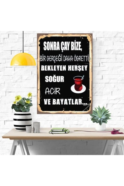 DURUSOY Ahşap Retro Mdf Poster , Komik Sözler , Duvar Yazıları , Manzara ,  Tarih , Edebiyat - Tbl0441 - Resim 4