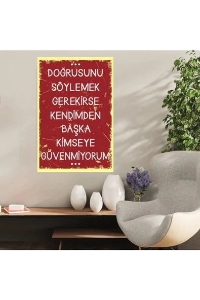DURUSOY Ahşap Retro Mdf Poster , Komik Sözler , Duvar Yazıları , Manzara ,  Tarih , Edebiyat - Tbl0372 ürün görseli