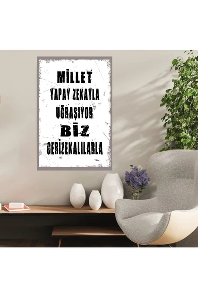 DURUSOY Ahşap Retro Mdf Poster , Komik Sözler , Duvar Yazıları , Manzara ,  Tarih , Edebiyat - Tbl0299 ürün görseli