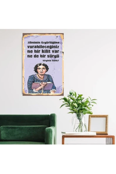 DURUSOY Ahşap Retro Mdf Poster , Komik Sözler , Duvar Yazıları , Manzara ,  Tarih , Edebiyat - Tbl0407 - 2