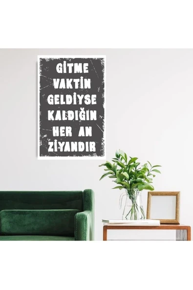 DURUSOY Ahşap Retro Mdf Poster , Komik Sözler , Duvar Yazıları , Manzara ,  Tarih , Edebiyat - Tbl0313 - 2