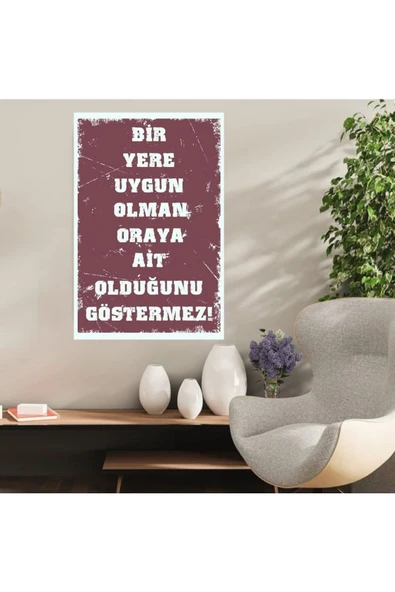 DURUSOY Ahşap Retro Mdf Poster , Komik Sözler , Duvar Yazıları , Manzara ,  Tarih , Edebiyat - Tbl0364