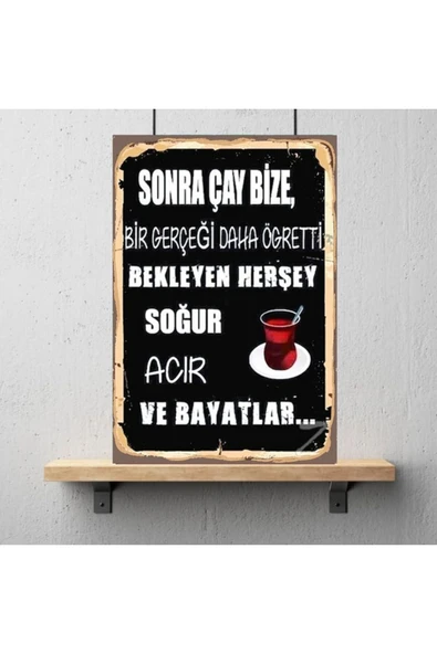 DURUSOY Ahşap Retro Mdf Poster , Komik Sözler , Duvar Yazıları , Manzara ,  Tarih , Edebiyat - Tbl0441 - Resim 3