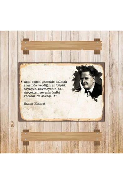 DURUSOY Ahşap Retro Mdf Poster , Komik Sözler , Duvar Yazıları , Manzara ,  Tarih , Edebiyat - Tbl0553 - Resim 3