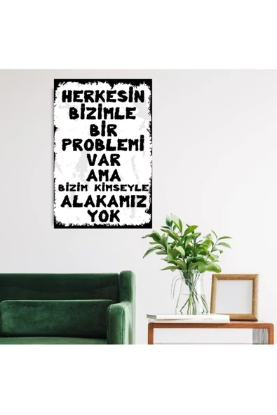 DURUSOY Ahşap Retro Mdf Poster , Komik Sözler , Duvar Yazıları , Manzara ,  Tarih , Edebiyat - Tbl0319 - 2