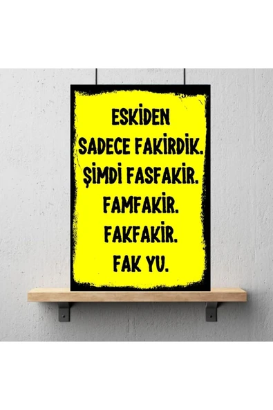 DURUSOY Ahşap Retro Mdf Poster , Komik Sözler , Duvar Yazıları , Manzara ,  Tarih , Edebiyat - Tbl0352 - Resim 3