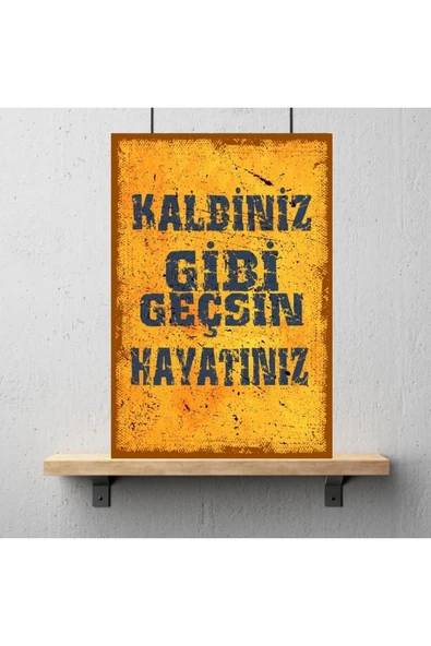 DURUSOY Ahşap Retro Mdf Poster , Komik Sözler , Duvar Yazıları , Manzara ,  Tarih , Edebiyat - Tbl0446 - 3