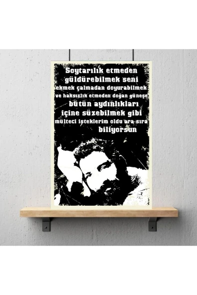 DURUSOY Ahşap Retro Mdf Poster , Komik Sözler , Duvar Yazıları , Manzara ,  Tarih , Edebiyat - Tbl0359 - Resim 3