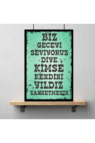 DURUSOY Ahşap Retro Mdf Poster , Komik Sözler , Duvar Yazıları , Manzara ,  Tarih , Edebiyat - Tbl0384 - Resim 3