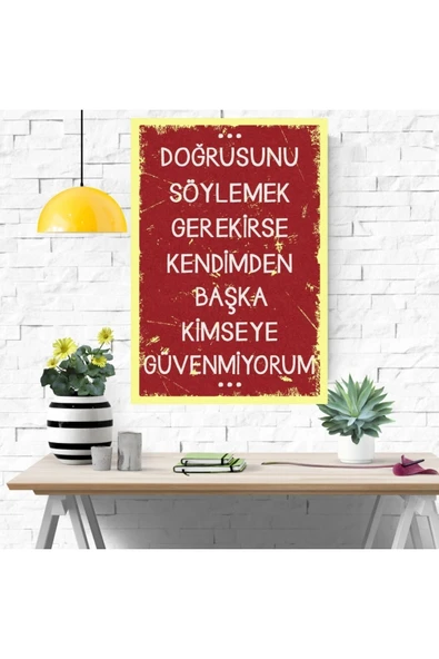 DURUSOY Ahşap Retro Mdf Poster , Komik Sözler , Duvar Yazıları , Manzara ,  Tarih , Edebiyat - Tbl0372 - Resim 4