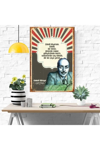 DURUSOY Ahşap Retro Mdf Poster , Komik Sözler , Duvar Yazıları , Manzara ,  Tarih , Edebiyat - Tbl0431 - Resim 4