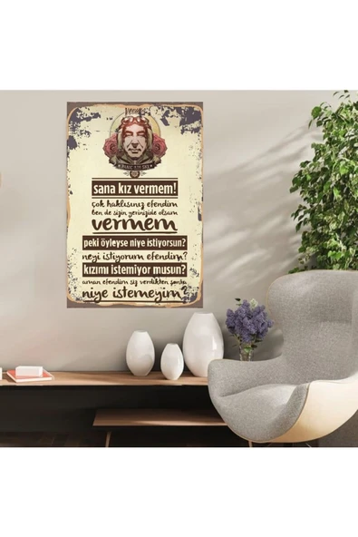 DURUSOY Ahşap Retro Mdf Poster , Komik Sözler , Duvar Yazıları , Manzara ,  Tarih , Edebiyat - Tbl0406