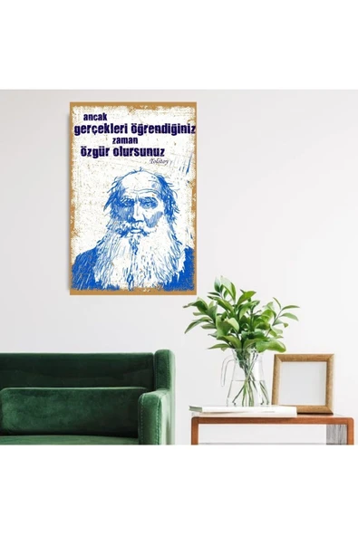 DURUSOY Ahşap Retro Mdf Poster , Komik Sözler , Duvar Yazıları , Manzara ,  Tarih , Edebiyat - Tbl0439 - Resim 2