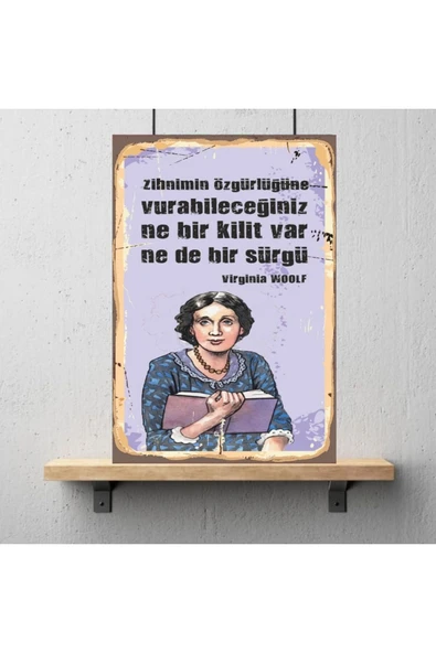 DURUSOY Ahşap Retro Mdf Poster , Komik Sözler , Duvar Yazıları , Manzara ,  Tarih , Edebiyat - Tbl0407 - 3