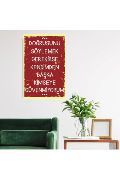 DURUSOY Ahşap Retro Mdf Poster , Komik Sözler , Duvar Yazıları , Manzara ,  Tarih , Edebiyat - Tbl0372 - Resim 2