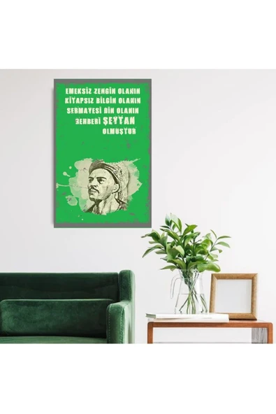 DURUSOY Ahşap Retro Mdf Poster , Komik Sözler , Duvar Yazıları , Manzara ,  Tarih , Edebiyat - Tbl0411 - 2