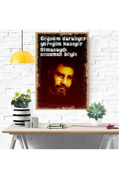 DURUSOY Ahşap Retro Mdf Poster , Komik Sözler , Duvar Yazıları , Manzara ,  Tarih , Edebiyat - Tbl0451 - 4