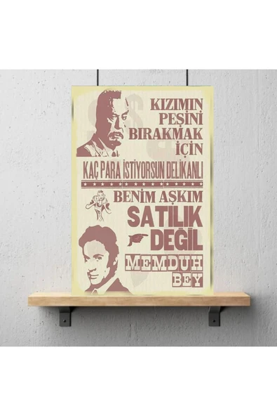 DURUSOY Ahşap Retro Mdf Poster , Komik Sözler , Duvar Yazıları , Manzara ,  Tarih , Edebiyat - Tbl0149 - Resim 3