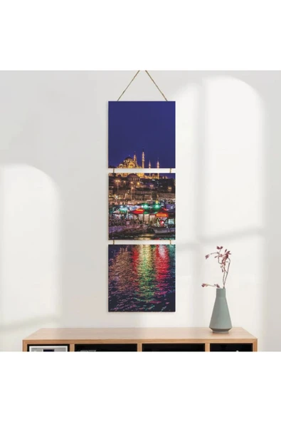 DURUSOY Ahşap Katlanabilir 3Lü Tablo - Tbl0095 - Resim 3