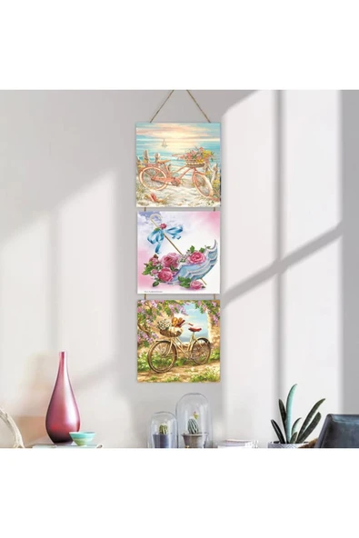 DURUSOY Ahşap Katlanabilir 3Lü Tablo - Tbl0115 - Resim 4