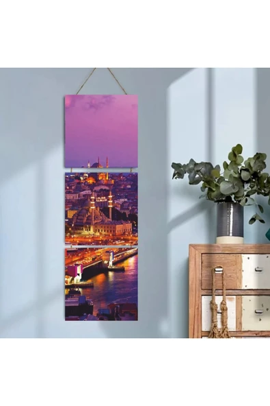 DURUSOY Ahşap Katlanabilir 3Lü Tablo - Tbl0102