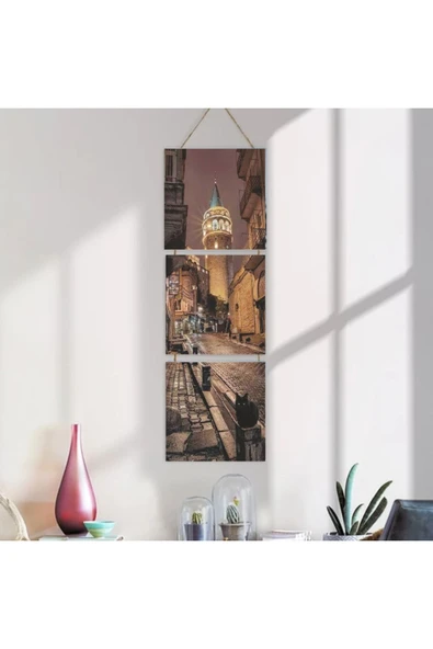 DURUSOY Ahşap Katlanabilir 3Lü Tablo - Tbl0100 - Resim 4