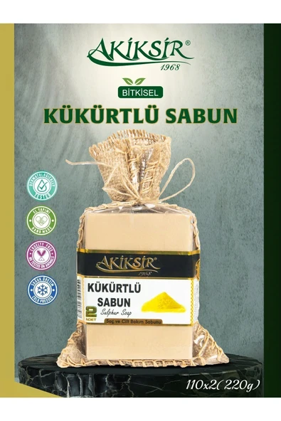 Akiksir Kükürtlü Sabun 2x110g (220G) - 2