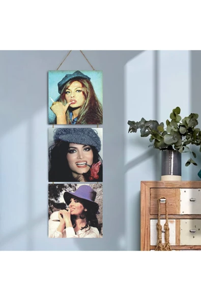 DURUSOY Ahşap Katlanabilir 3Lü Tablo - Tbl0056 ürün görseli