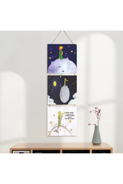 DURUSOY Ahşap Katlanabilir 3Lü Tablo - Tbl0113 - Resim 3