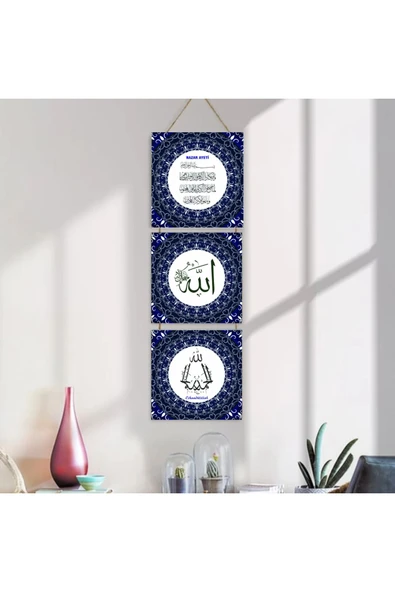 DURUSOY Ahşap Katlanabilir 3'Lü Tablo - tbl00001 - Resim 4