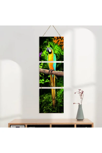 DURUSOY Ahşap Katlanabilir 3Lü Tablo - Tbl0028 - Resim 3