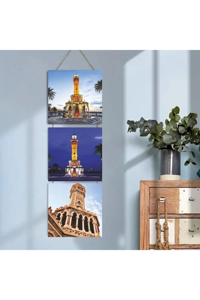 DURUSOY Ahşap Katlanabilir 3Lü Tablo - Tbl0080 ürün görseli