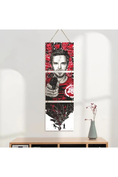 DURUSOY Ahşap Katlanabilir 3Lü Tablo - Tbl0081 - Resim 3