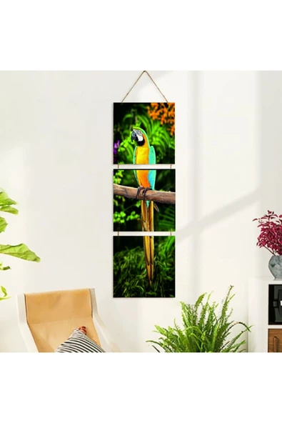 DURUSOY Ahşap Katlanabilir 3Lü Tablo - Tbl0028 - Resim 2