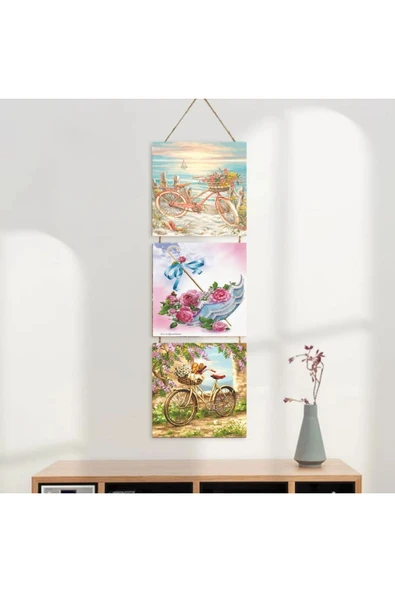 DURUSOY Ahşap Katlanabilir 3Lü Tablo - Tbl0115 - Resim 3