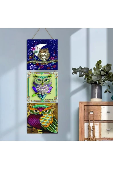 DURUSOY Ahşap Katlanabilir 3Lü Tablo - Tbl0006 ürün görseli