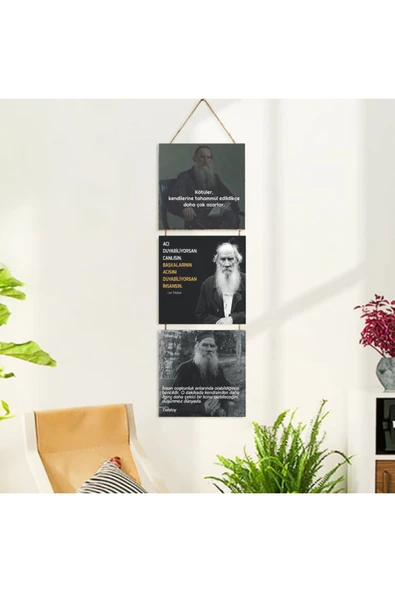 DURUSOY Ahşap Katlanabilir 3Lü Tablo - Tbl0060 - Resim 2