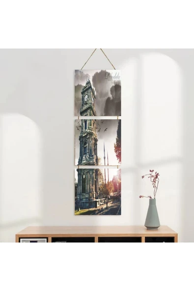 DURUSOY Ahşap Katlanabilir 3Lü Tablo - Tbl0092 - Resim 3