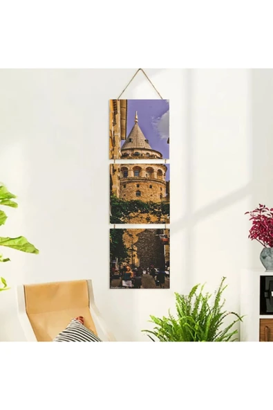 DURUSOY Ahşap Katlanabilir 3Lü Tablo - Tbl0091 - Resim 2