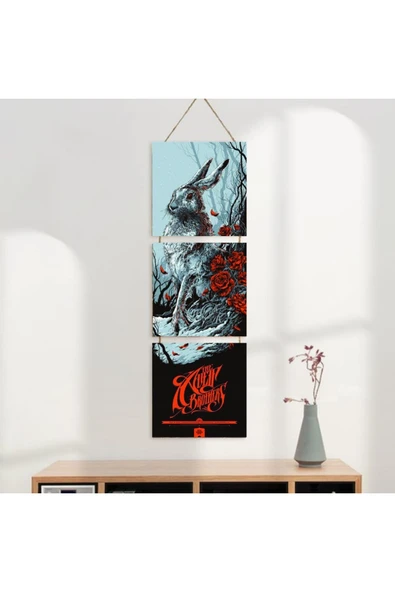 DURUSOY Ahşap Katlanabilir 3Lü Tablo - Tbl0010 - Resim 2