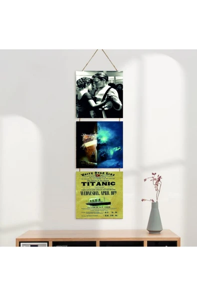 DURUSOY Ahşap Katlanabilir 3Lü Tablo - Tbl0019 - Resim 3