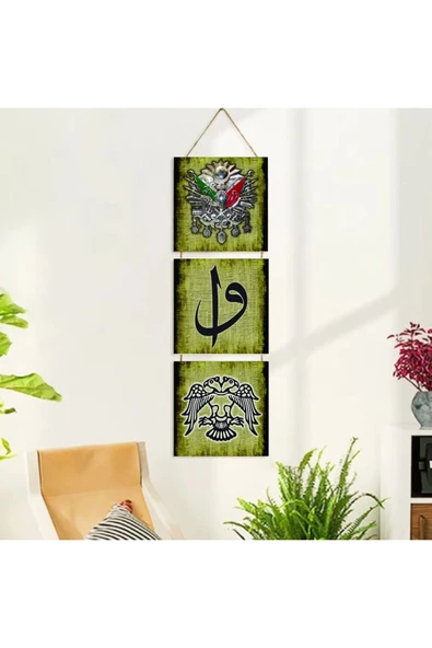 DURUSOY Ahşap Katlanabilir 3Lü Tablo - Tbl0054 - Resim 2