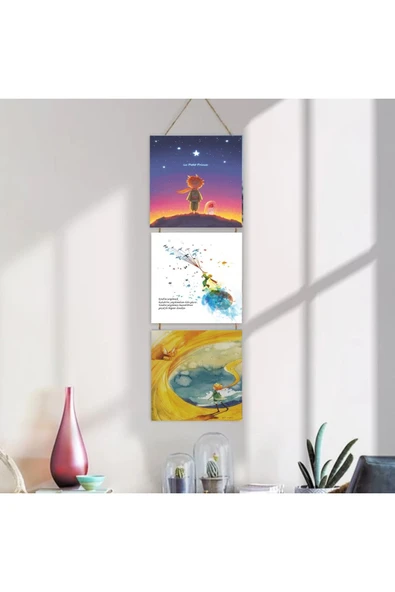 DURUSOY Ahşap Katlanabilir 3Lü Tablo - Tbl0117 - Resim 4