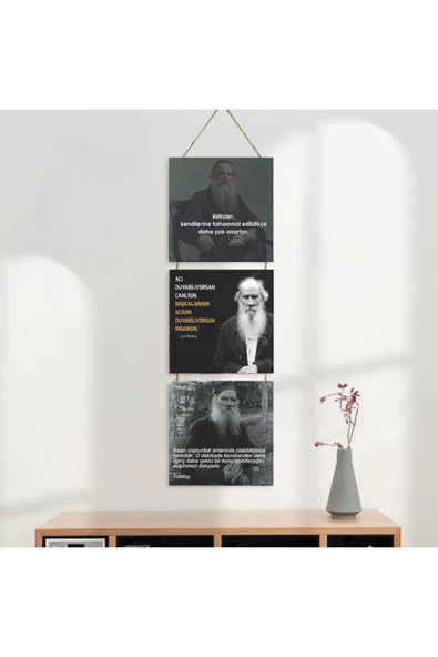 DURUSOY Ahşap Katlanabilir 3Lü Tablo - Tbl0060 - Resim 3