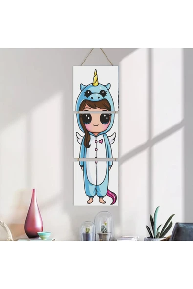 DURUSOY Ahşap Katlanabilir 3Lü Tablo - Tbl0109 - Resim 4