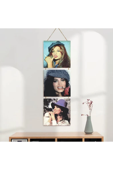 DURUSOY Ahşap Katlanabilir 3Lü Tablo - Tbl0056 - Resim 3