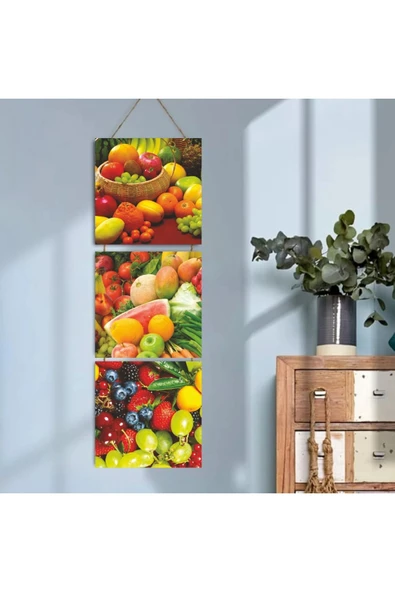 DURUSOY Ahşap Katlanabilir 3Lü Tablo - Tbl0103 ürün görseli