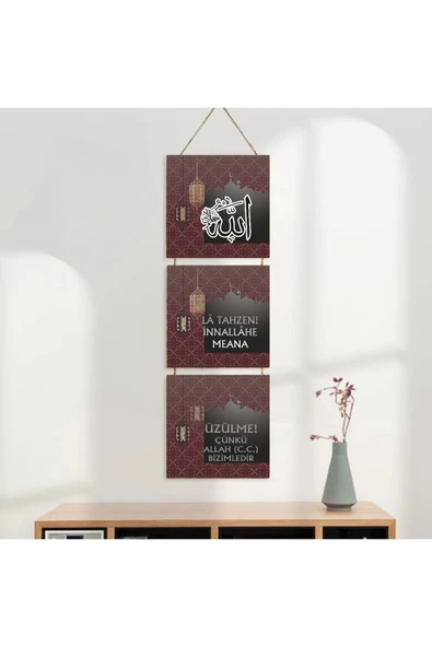 DURUSOY Ahşap Katlanabilir 3Lü Tablo - Tbl0119 - Resim 3