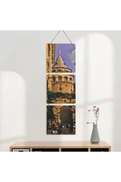 DURUSOY Ahşap Katlanabilir 3Lü Tablo - Tbl0091 - Resim 3